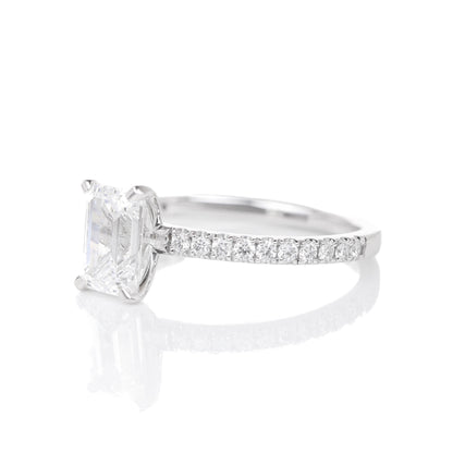 Delicate Blythe Emerald 1-carat White Gold