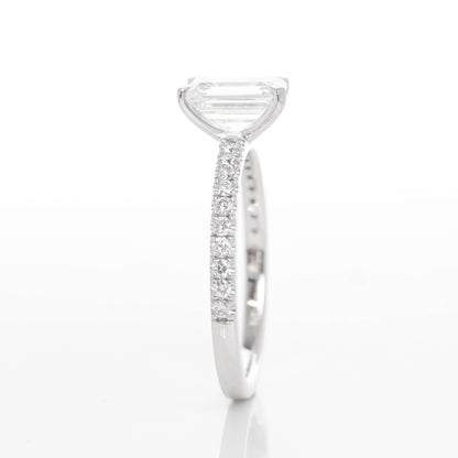 Delicate Blythe Emerald 1-carat White Gold