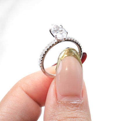Delicate Blythe Marquise 1-carat White Gold