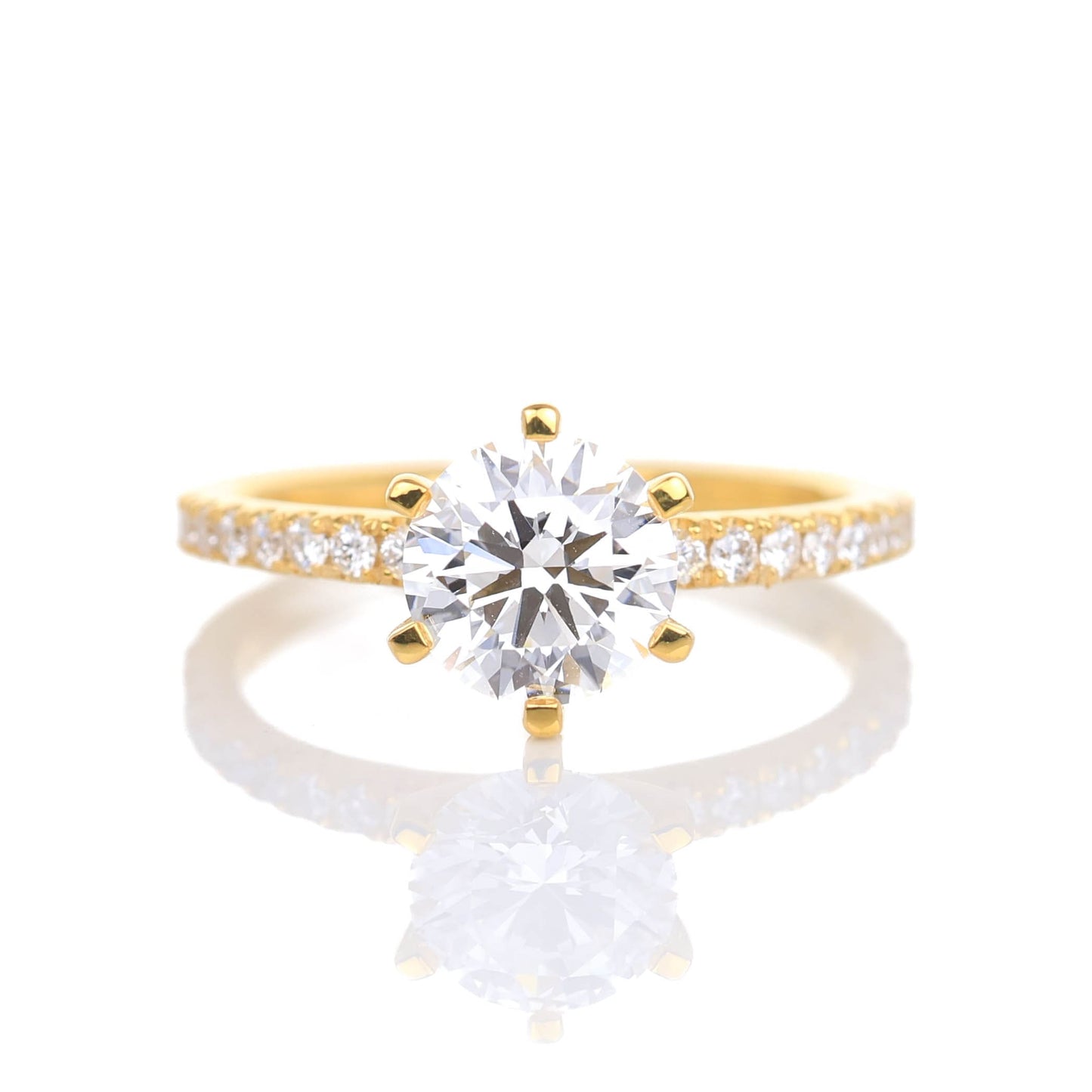 Delicate Blythe 1-carat Yellow Gold