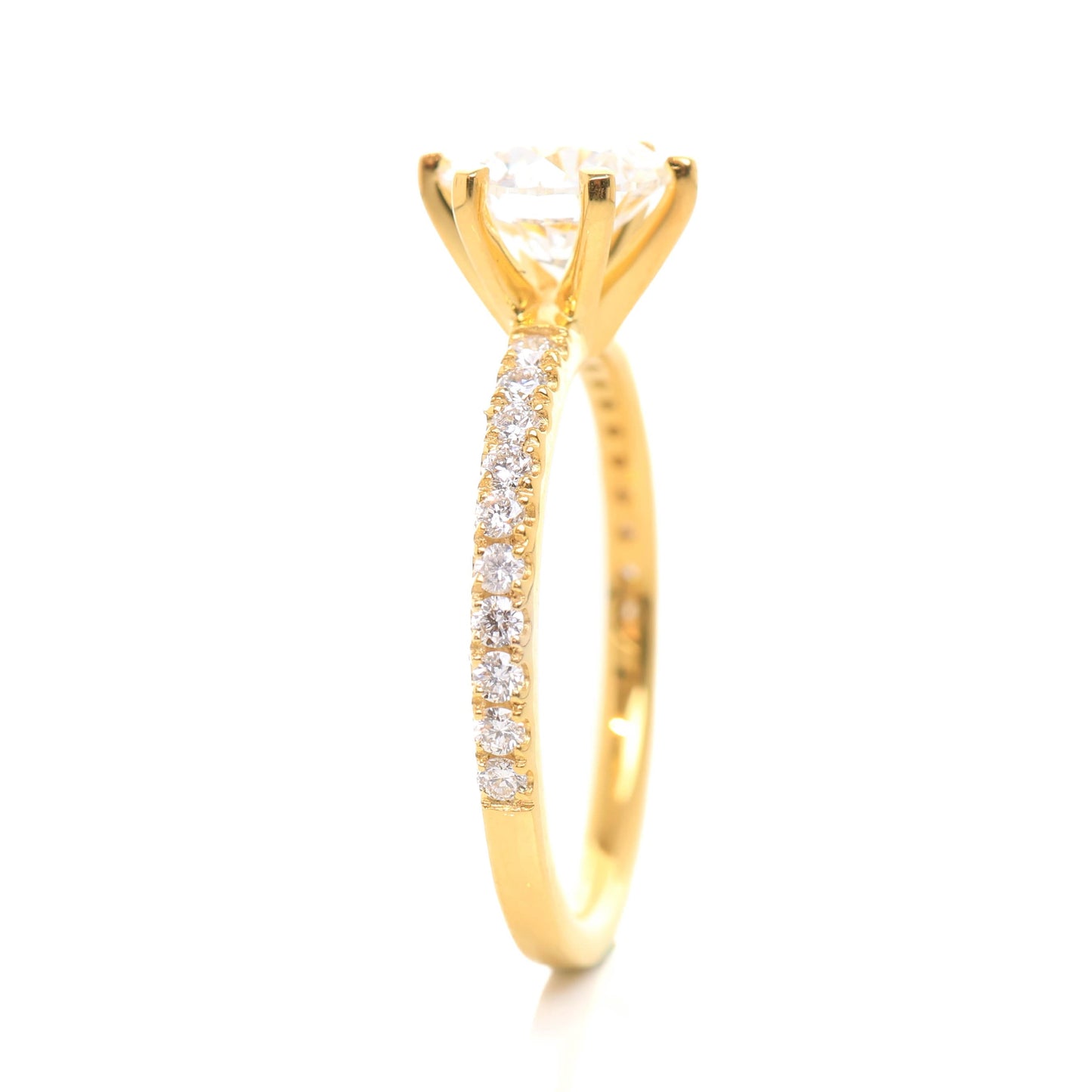 Delicate Blythe 1-carat Yellow Gold