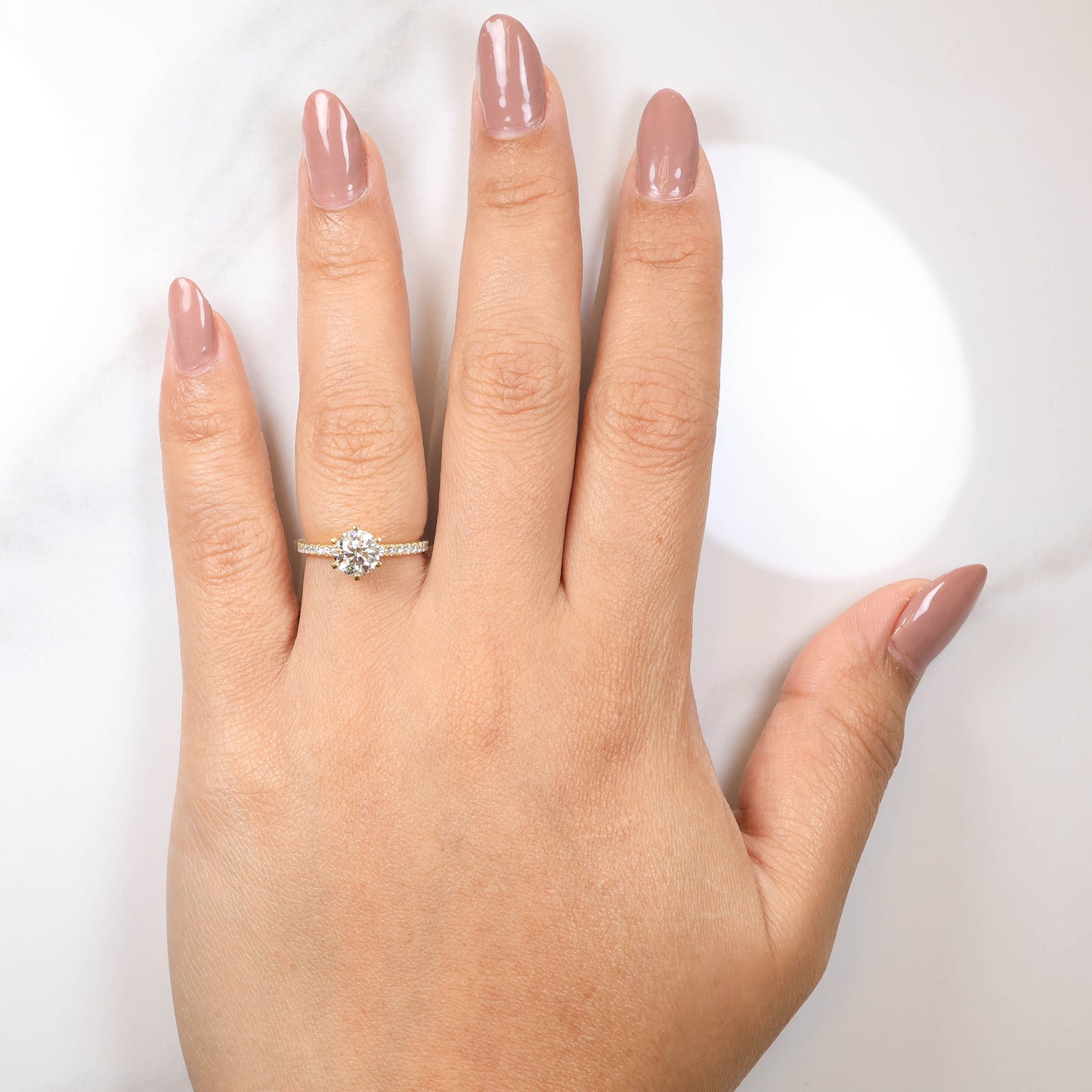 Delicate Blythe 1-carat Yellow Gold