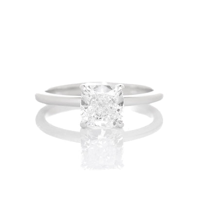Delicate Iago Square Cushion 1-carat White Gold