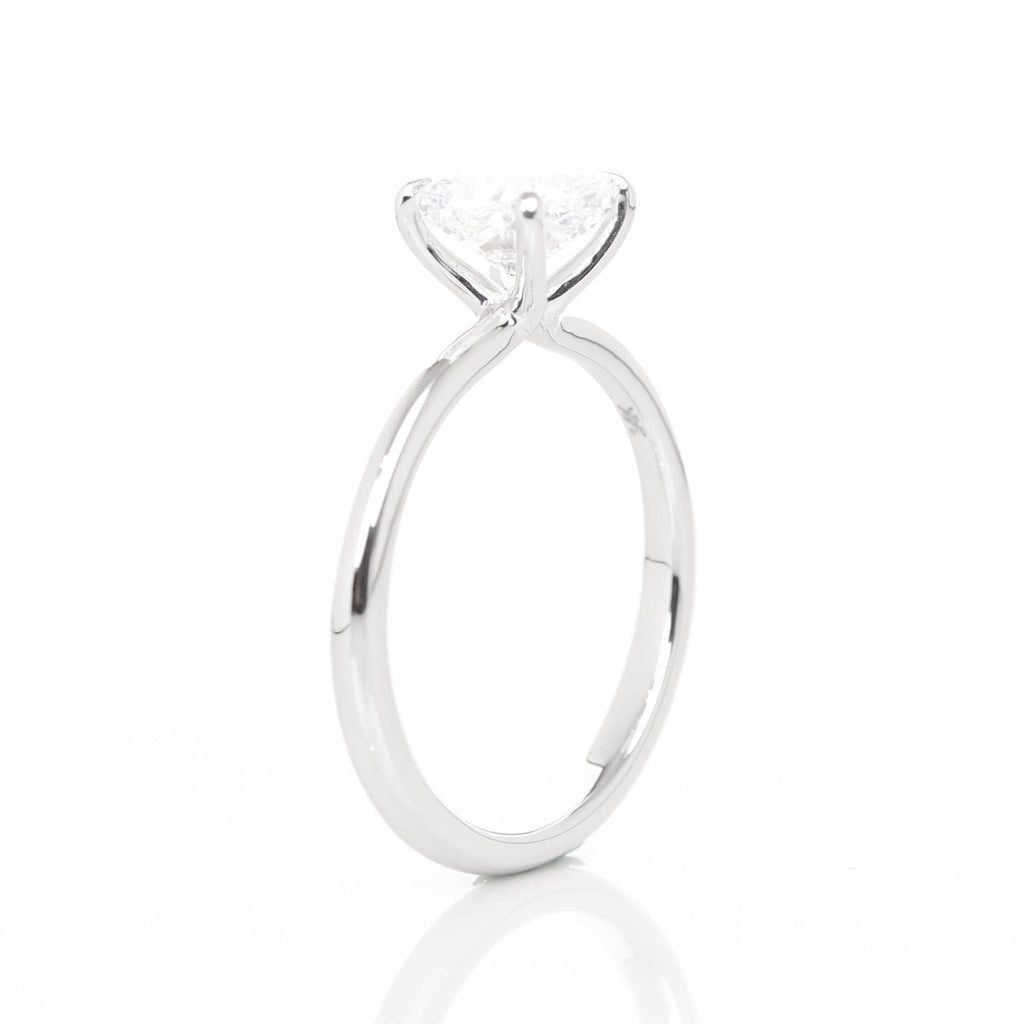 Delicate Iago Square Cushion 1-carat White Gold