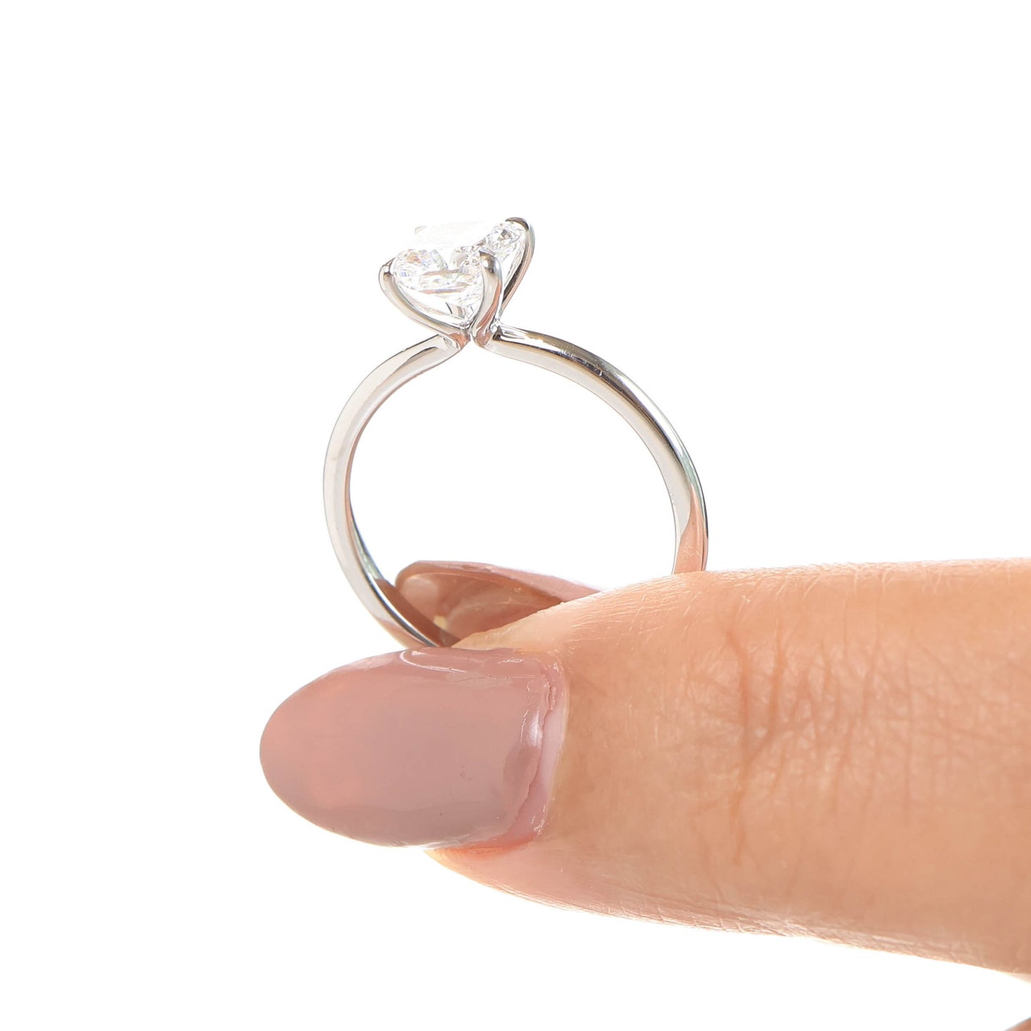 Delicate Iago Square Cushion 1-carat White Gold