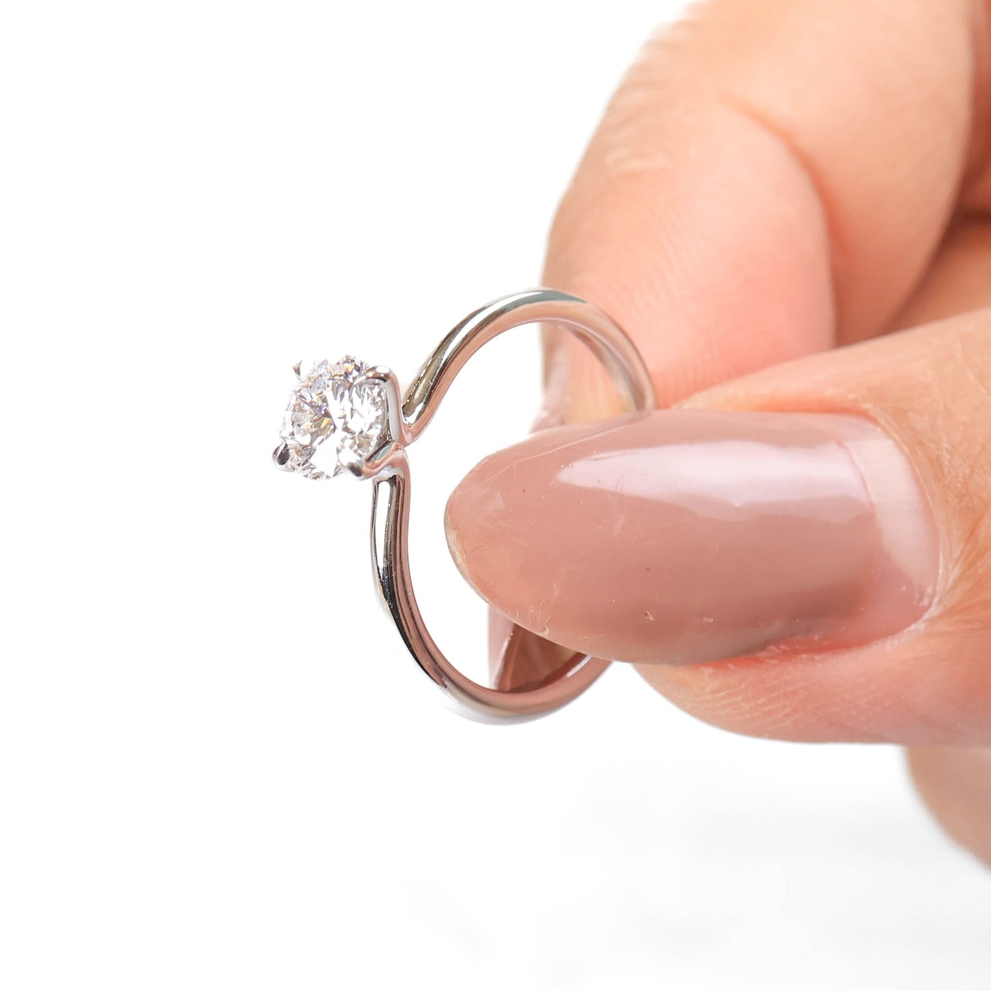 Delicate Iago 0.50-carat White Gold