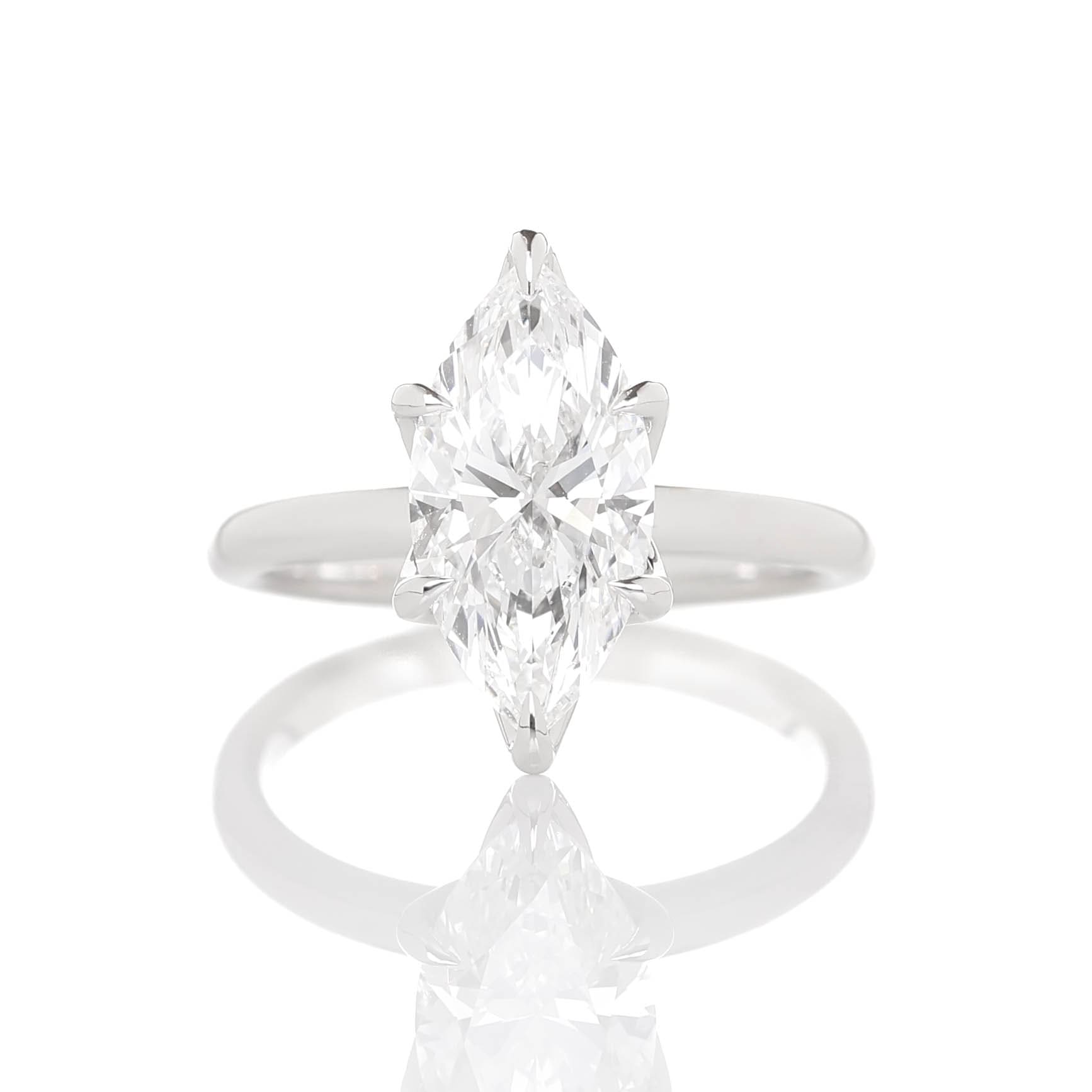 Hedwig Marquise 2-carat White Gold