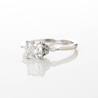 Peregrine Cushion 1-carat White Gold