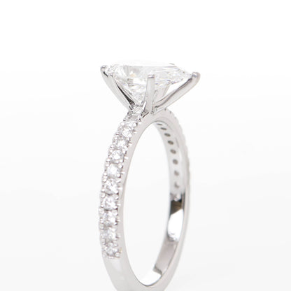 Blythe Pear 1-carat White Gold