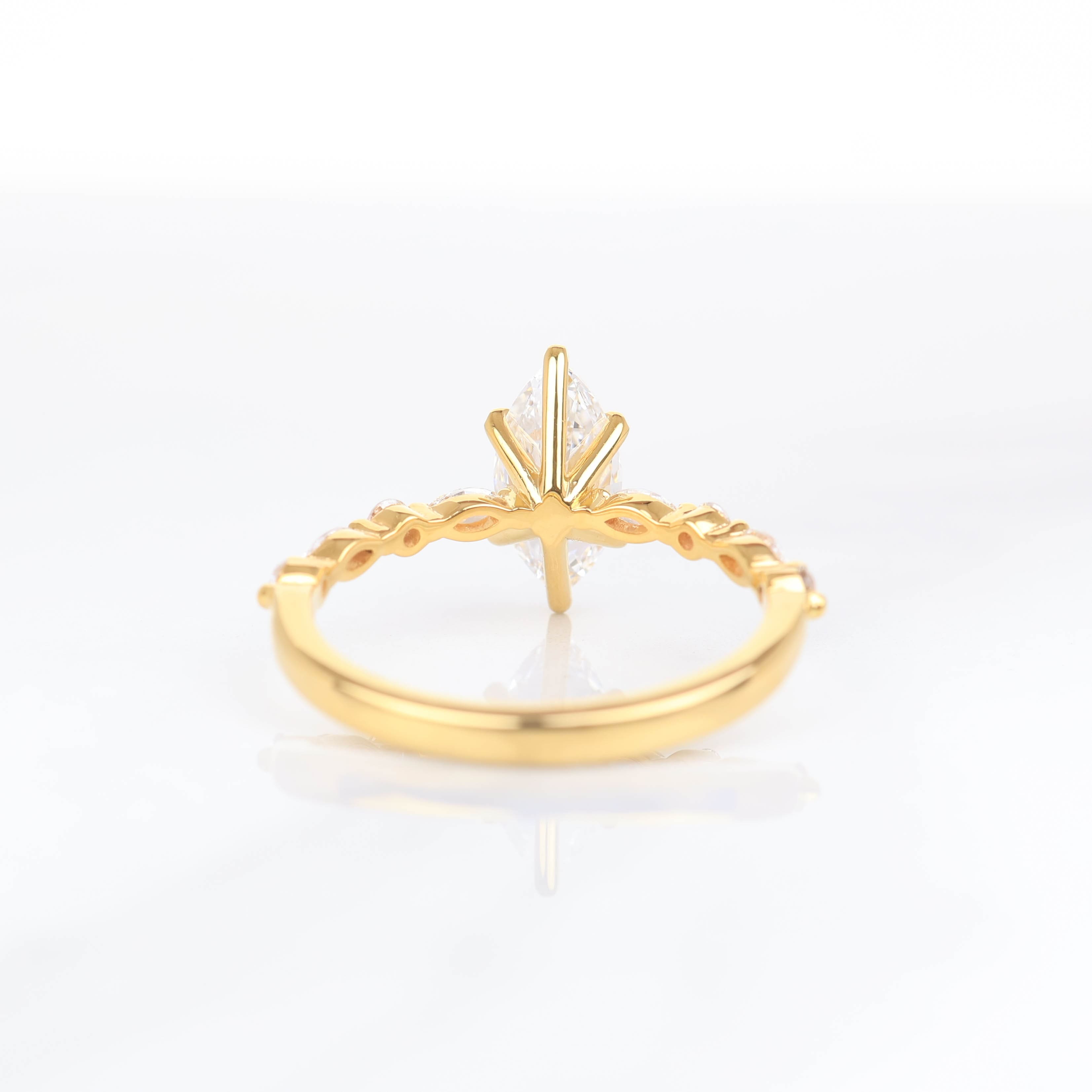 Oriole Marquise 1-carat Yellow Gold