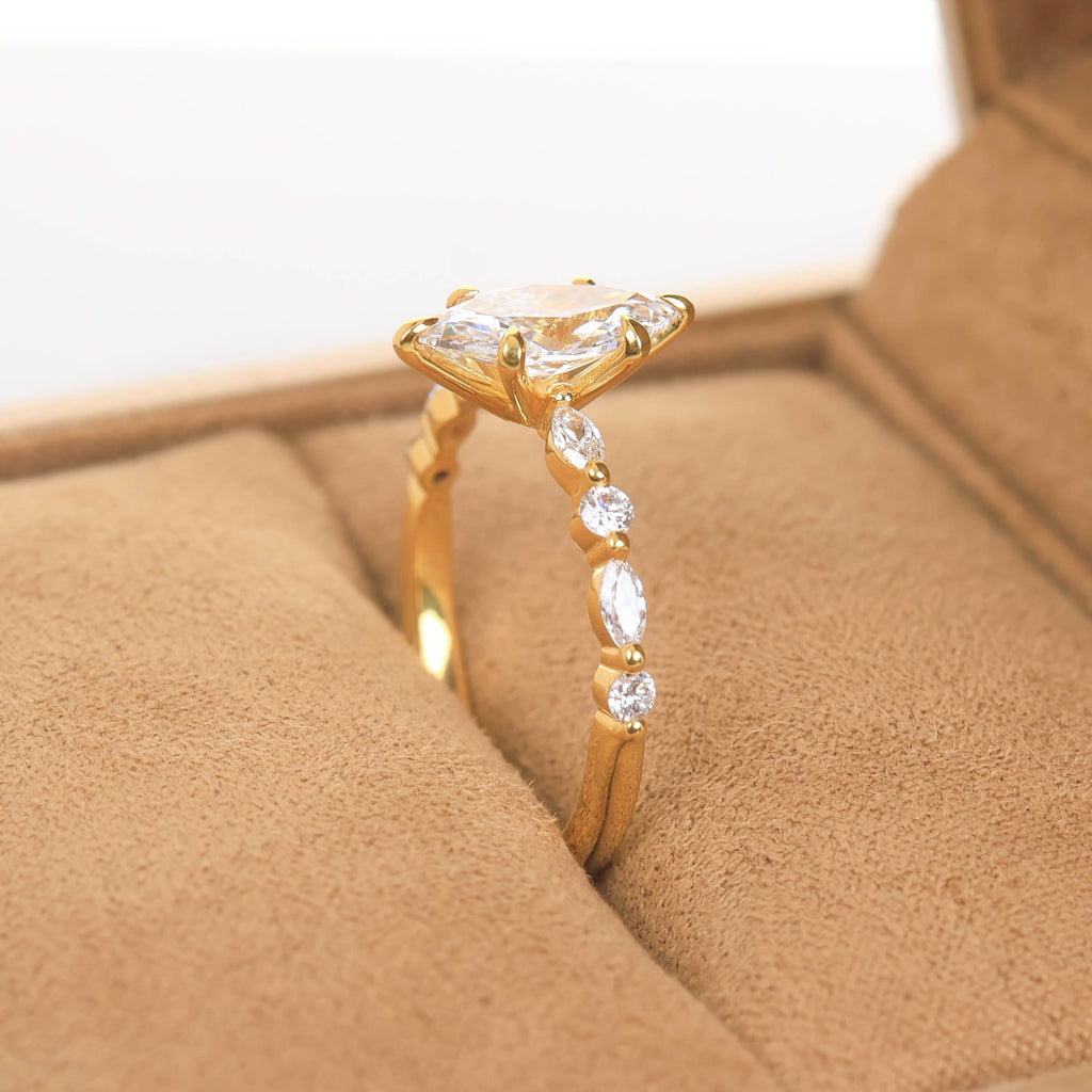 Oriole Marquise 1-carat Yellow Gold