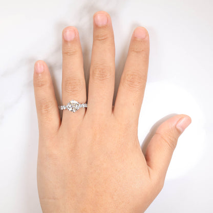 Serin 2-carat White Gold