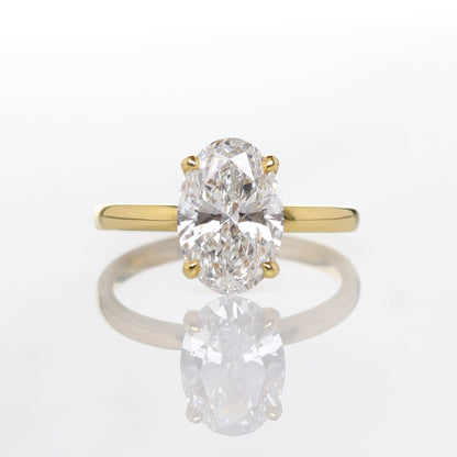 Hedwig Oval 2-carat Yellow Gold