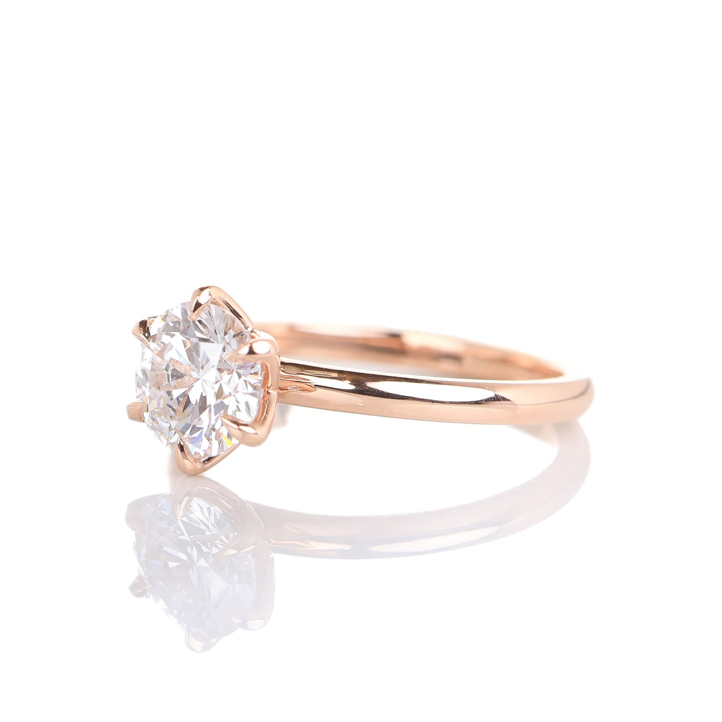 Delicate Hedwig 1-carat Rose Gold