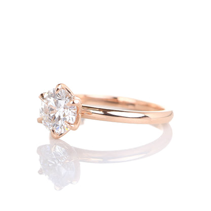Delicate Hedwig 1-carat Rose Gold