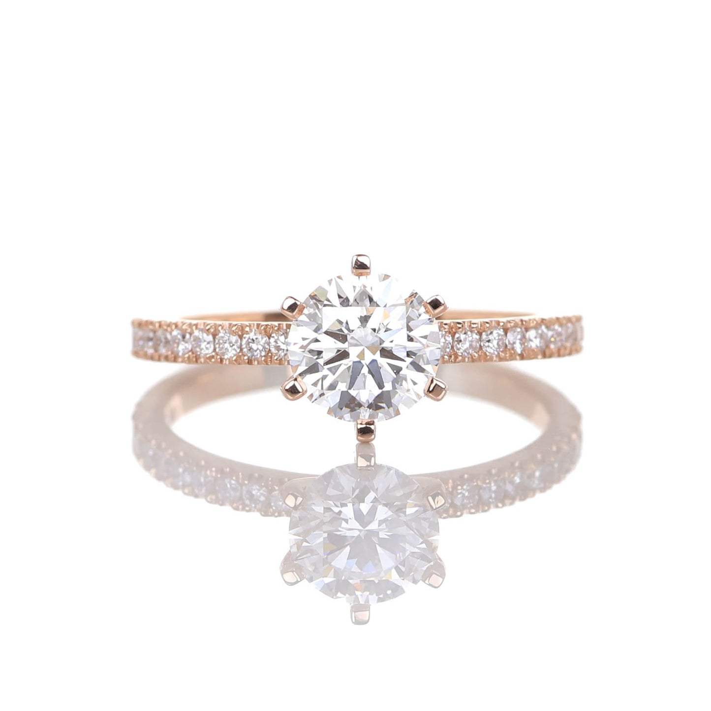 Delicate Blythe 1-carat Rose Gold