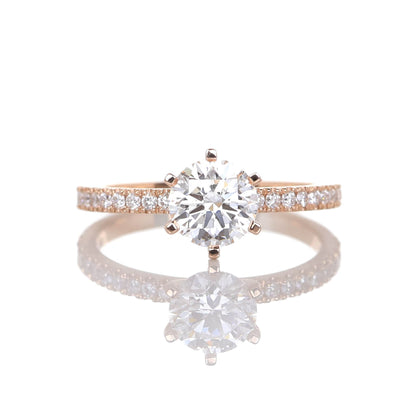 Delicate Blythe 1-carat Rose Gold