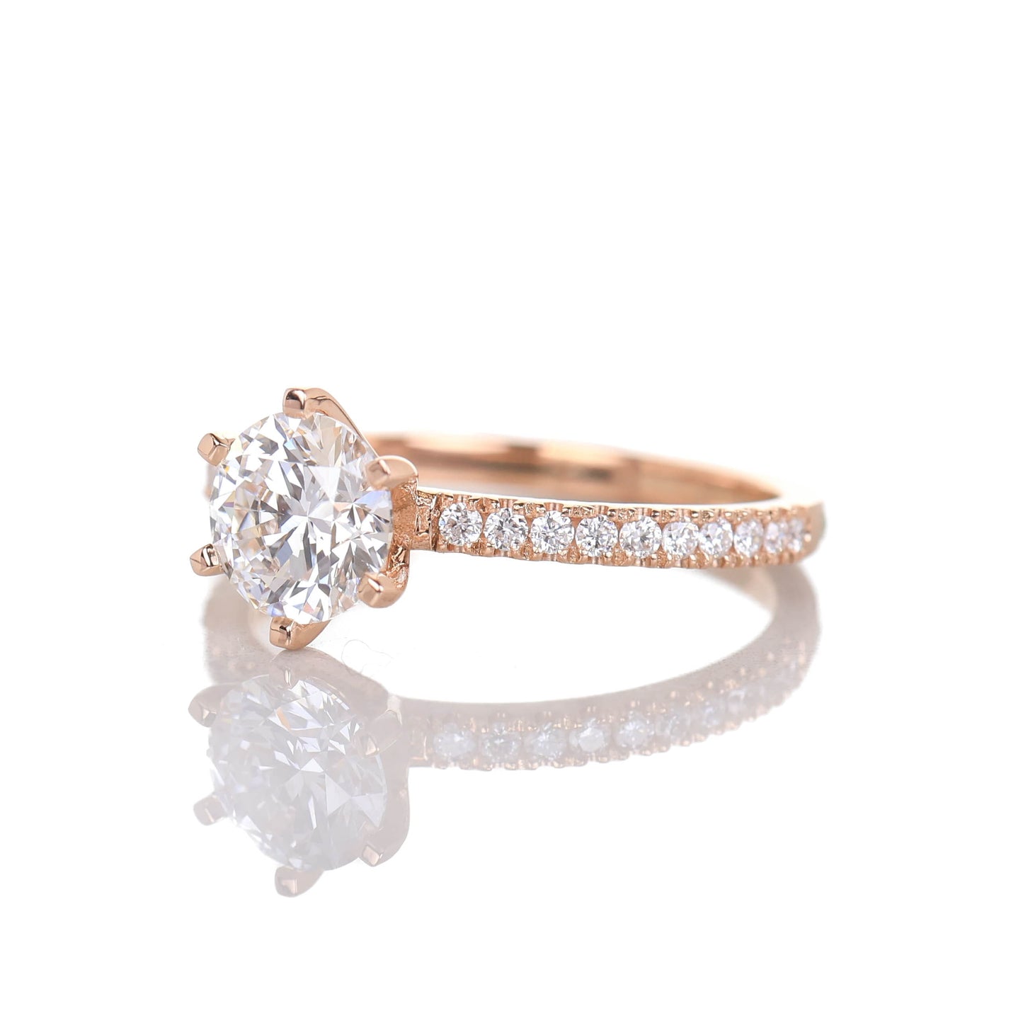 Delicate Blythe 1-carat Rose Gold
