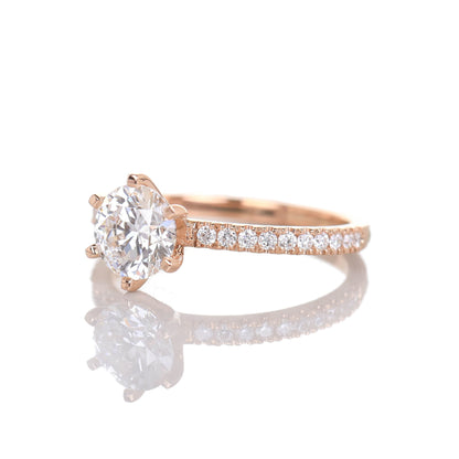 Delicate Blythe 1-carat Rose Gold