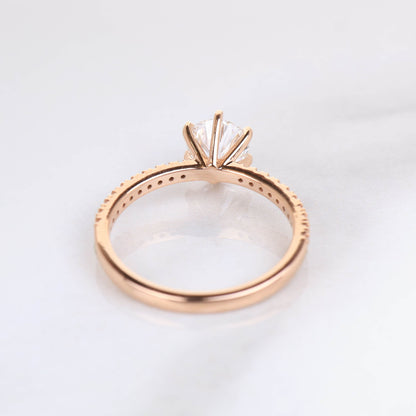 Delicate Blythe 1-carat Rose Gold