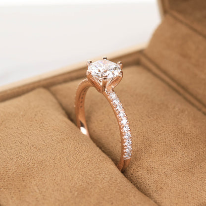 Delicate Blythe 1-carat Rose Gold