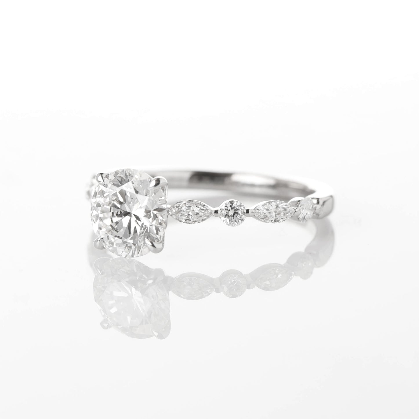 Oriole 1-carat White Gold