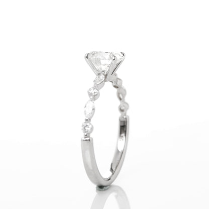 Oriole 1-carat White Gold