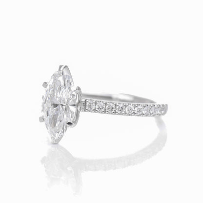 Delicate Blythe Marquise 1-carat White Gold
