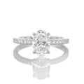 Delicate Blythe Oval 1-carat White Gold