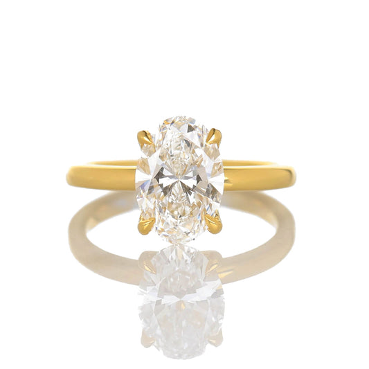 Hedwig Oval 1.50-carat Yellow Gold