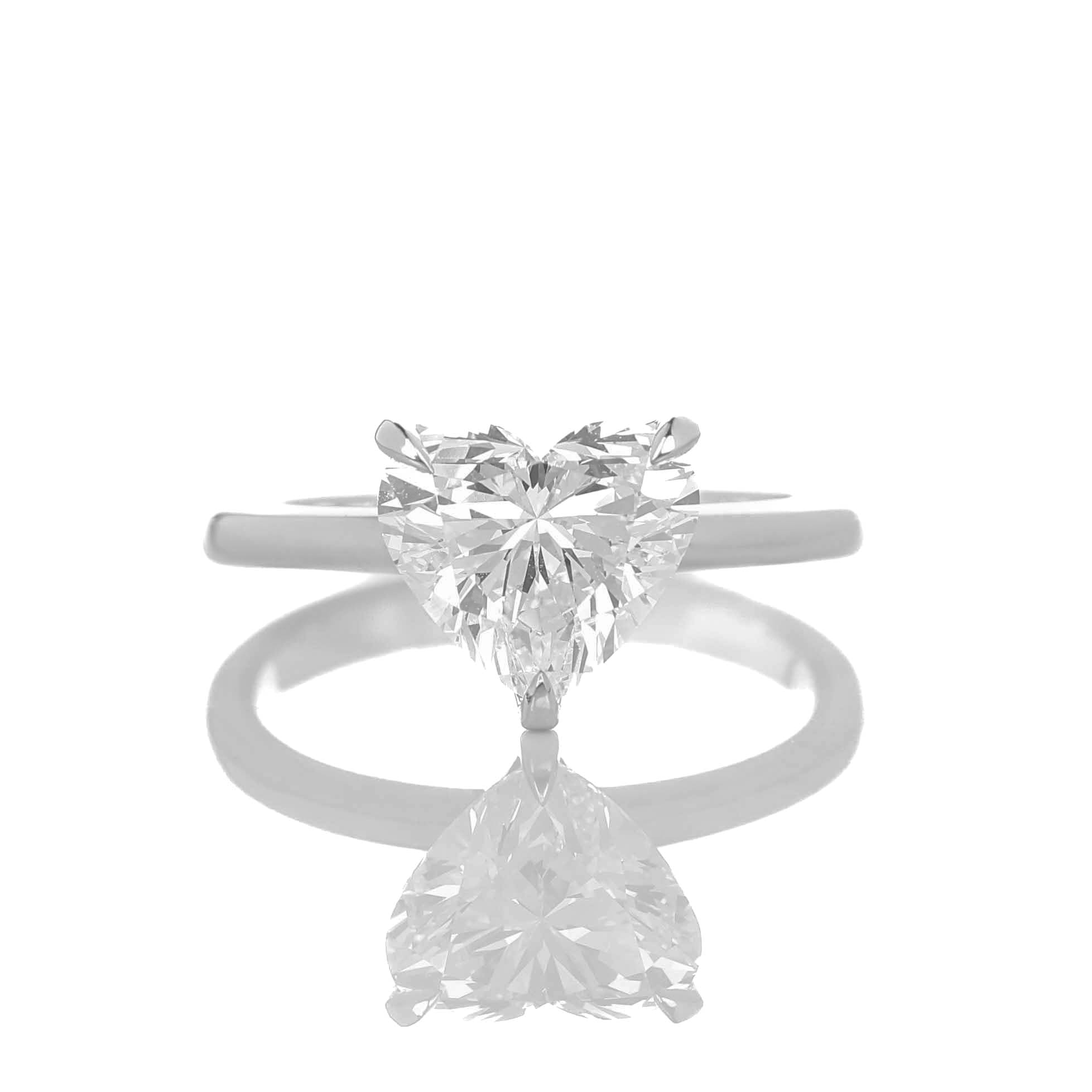 Iago Heart 2-carat White Gold