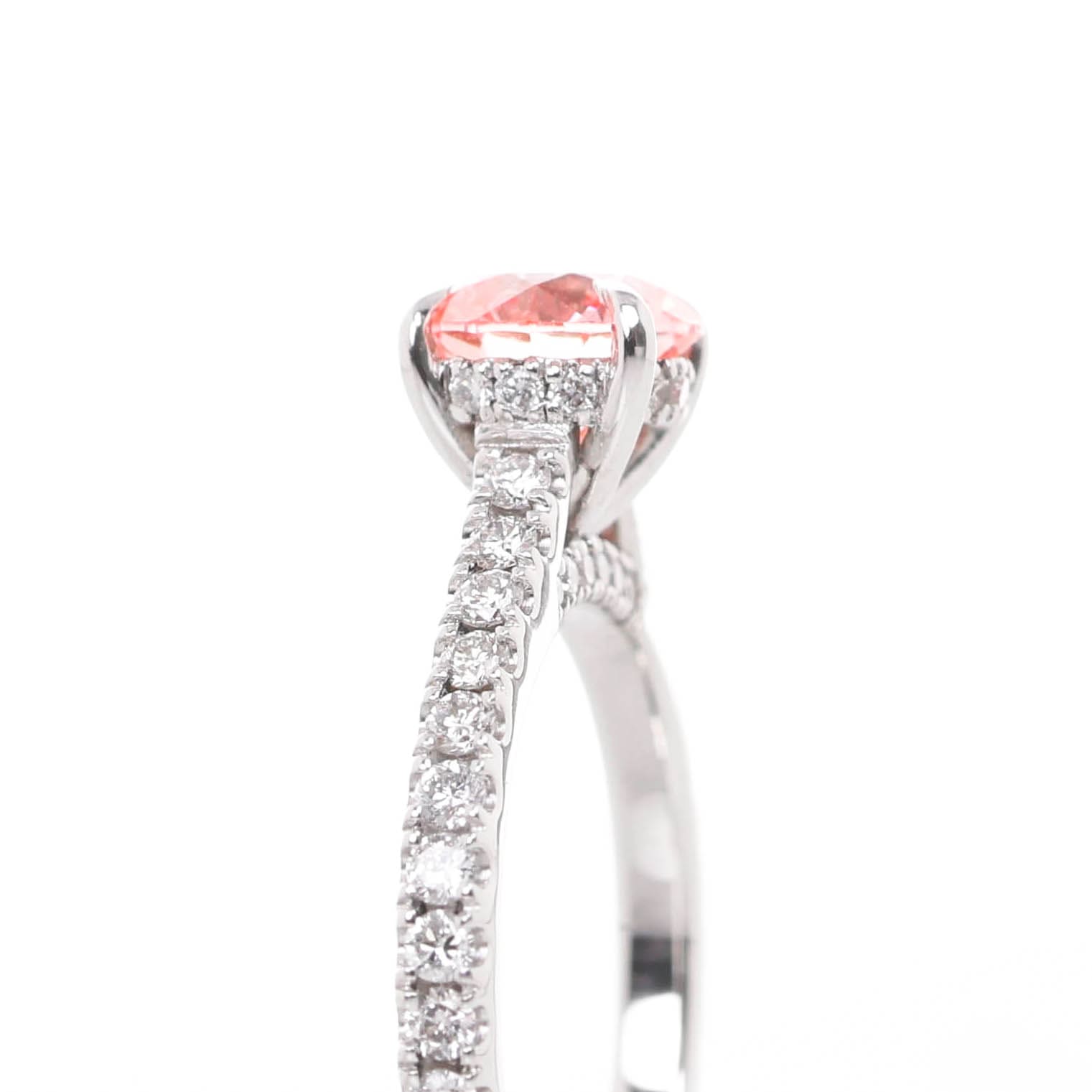 Linnaeus 1-carat Pink Diamond White Gold