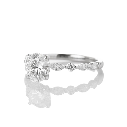 Oriole 1-carat White Gold