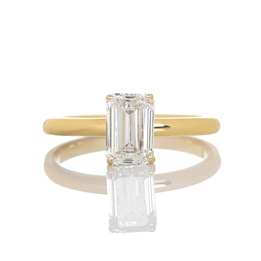 Strigifor Emerald 1-carat Yellow Gold